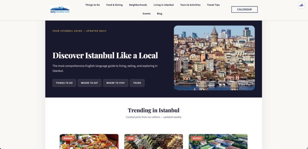 DailyIstanbul site