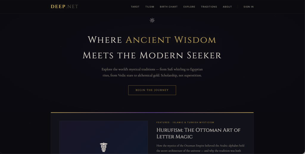 Deep.net site